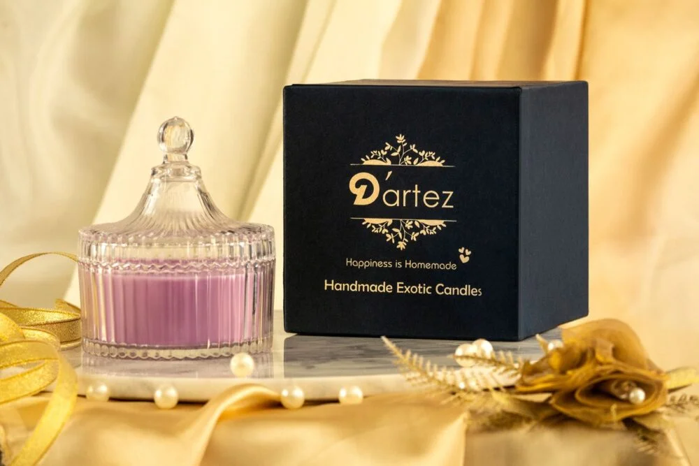 Dartez 3 Wick Classic Crystal Jar Candle - Image 2
