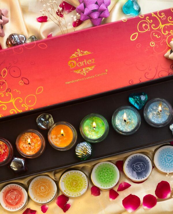 Dartez 7 Chakra Candle Set