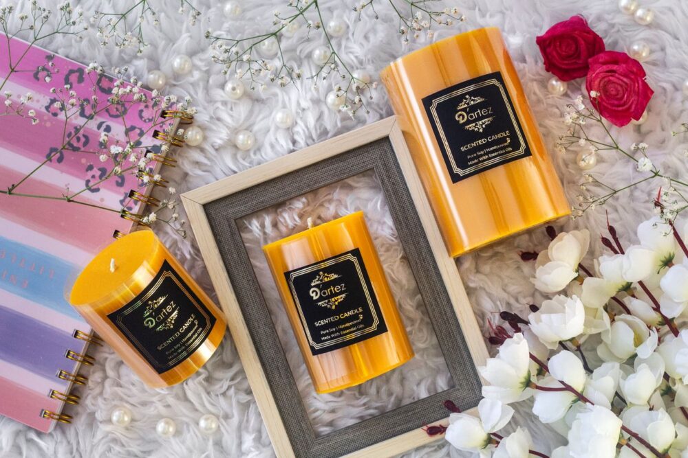 Dartez Aromatic Handmade Pillar Candle Small