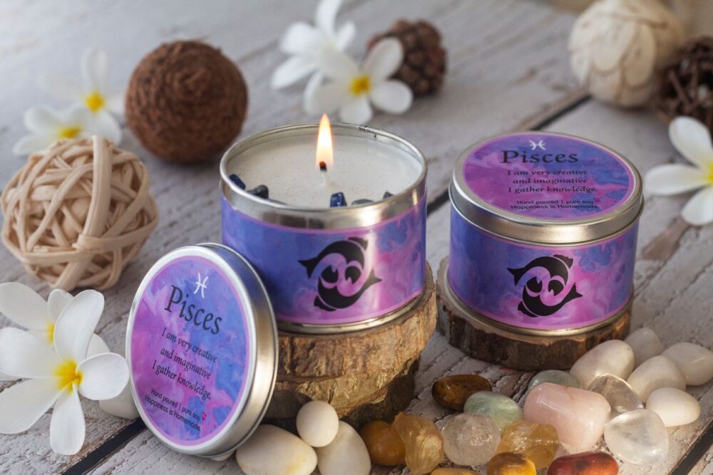 Dartez Pure Soy Zodiac Candle PISCES