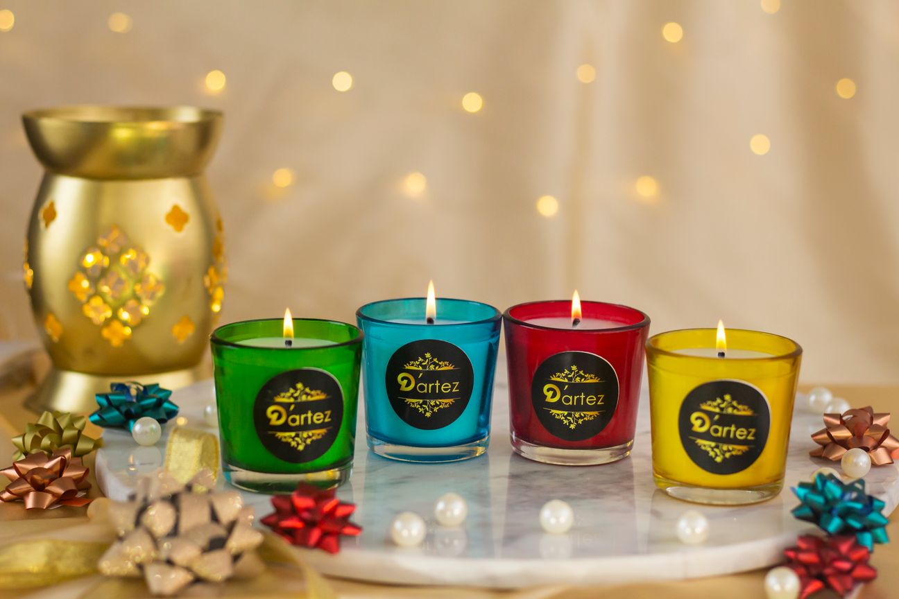 Dartez Celebration Votice Candles Set of 4