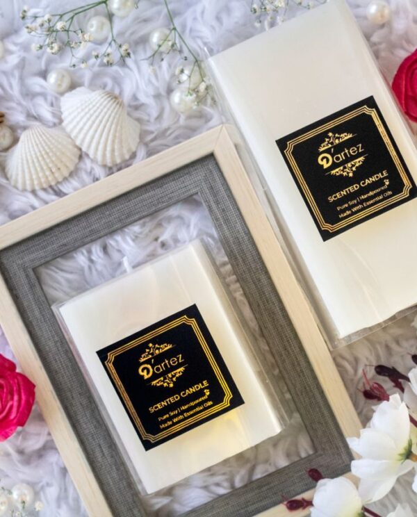 Dartez Aromatic Handmade Pillar Candle Medium -Ylang Ylang