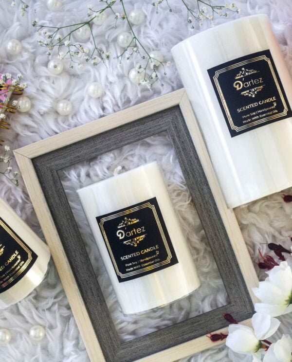 Dartez Aromatic Handmade Pillar Candle-Camphor