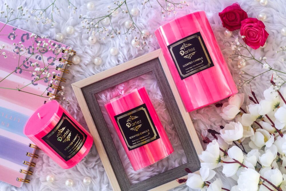 Dartez Aromatic Handmade Pillar Candle-Japanese Cherry Blossom