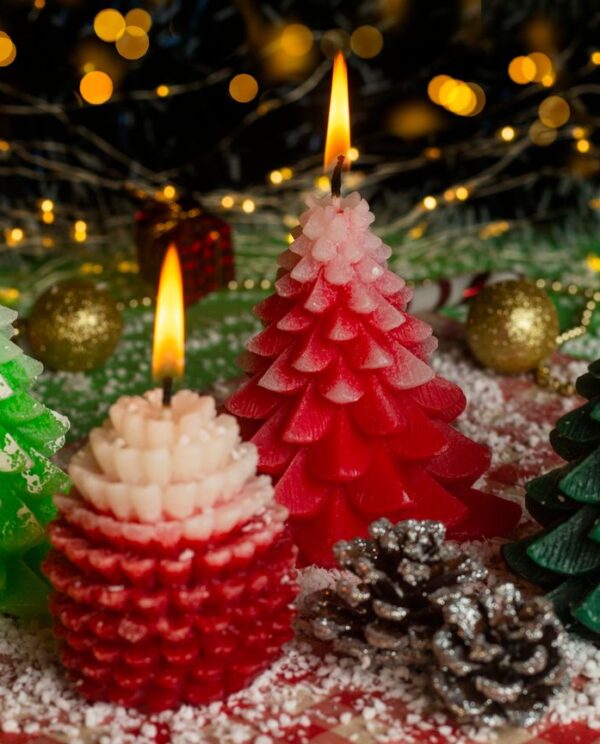 Christmas candles Pack (set of 4)