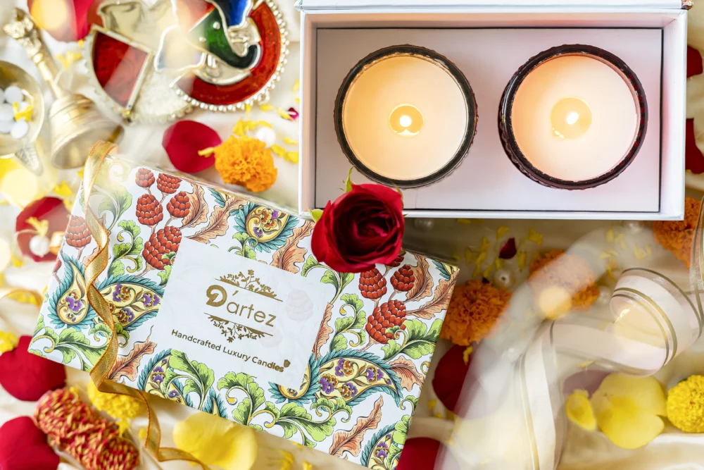 Dartez Crystal jar candles gift hamper - Image 2