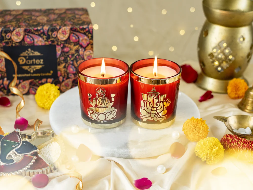 Dartez Laxmi Ganesh Candle set