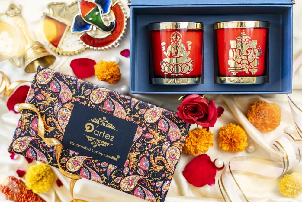 Dartez Laxmi Ganesh Candle set - Image 2